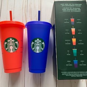 Starbucks color changing 24 oz reusable cold cups